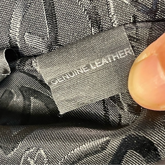 Francesco Biasia Distressed Metallic Leather Shoulder Bag - Picture 11 of 16